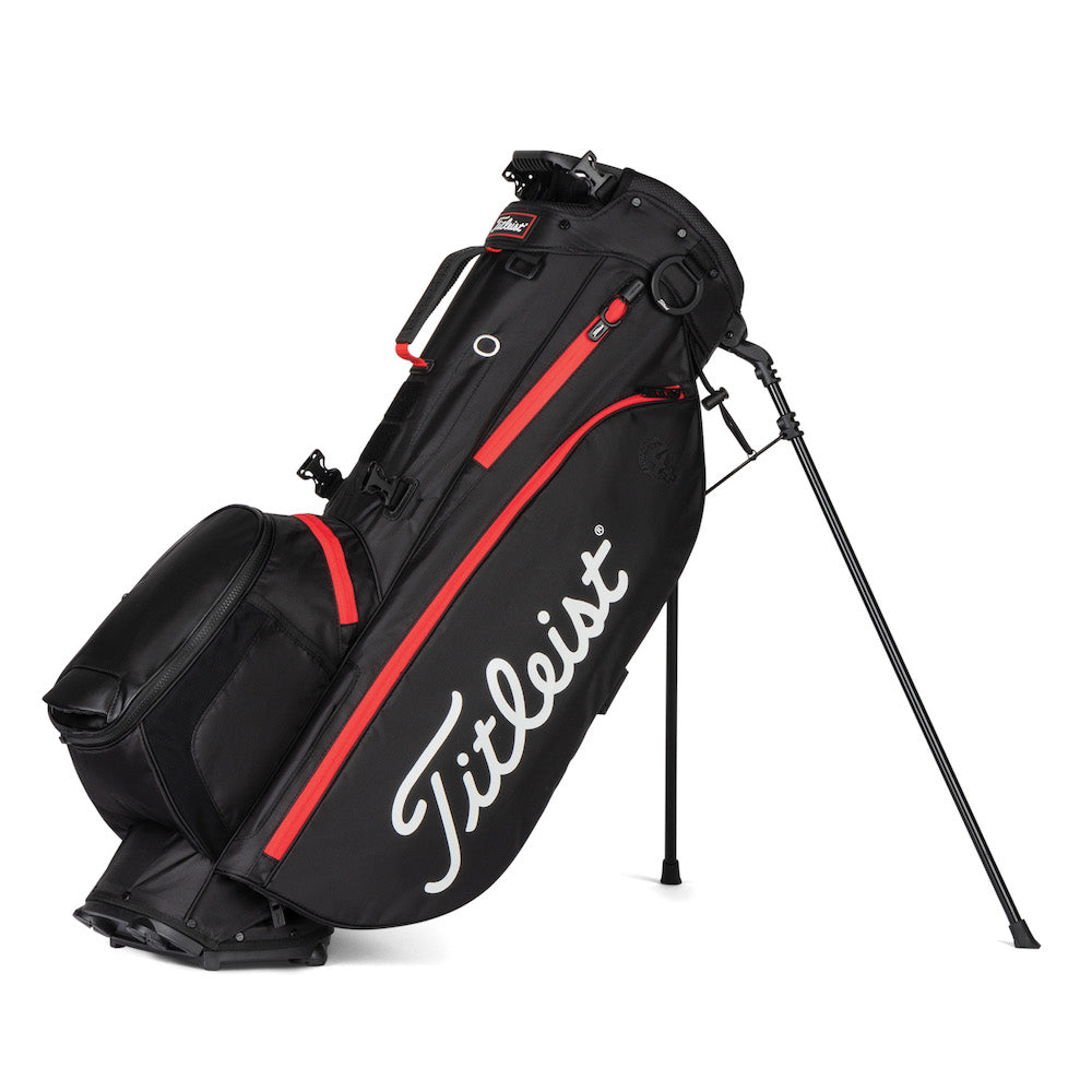 Titleist Players 4+ Golf Stand Bag - Black/Black/Red