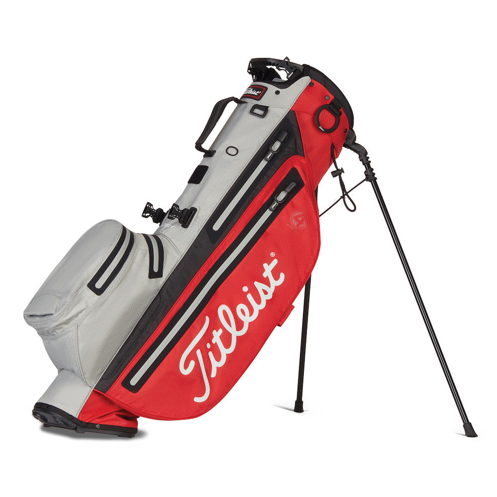 Titleist Players 4 Stadry Golf Stand Bag - Red/Grey/Black