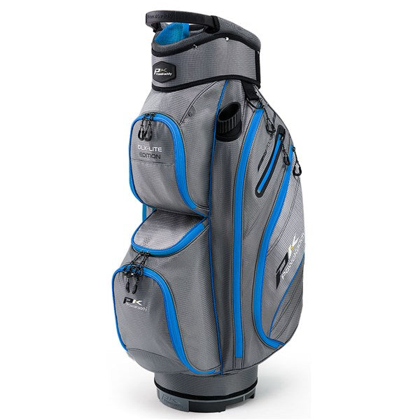 Powakaddy DLX-Lite Golf Cart Bag - Gunmetal/Blue