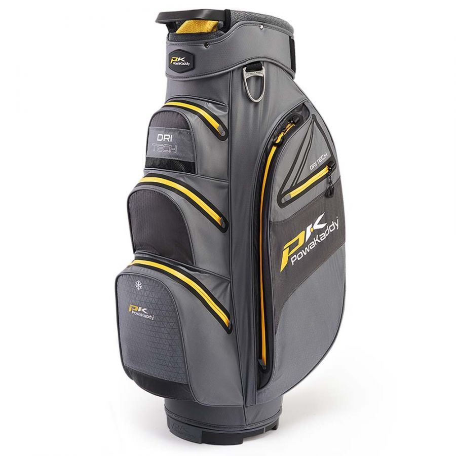Powakaddy Dri-Tech Golf Cart Bag - Gun/Yellow