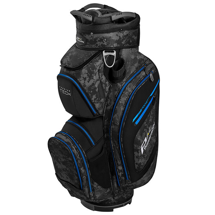 Powakaddy Premium-Tech Golf Cart Bag - Grey Camo/Black/Blue
