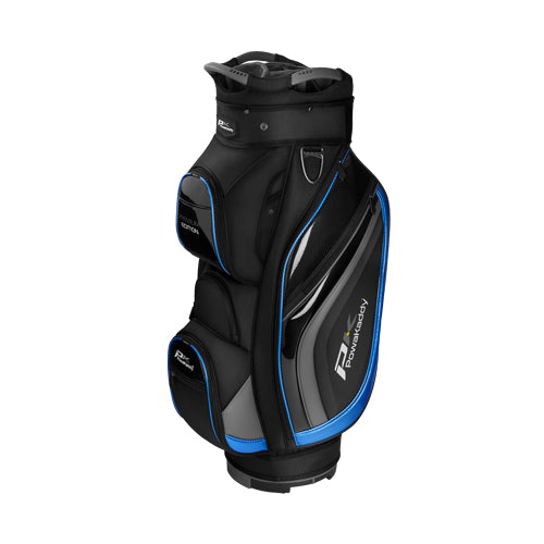 Powakaddy Premium-Edition Golf Cart Bag - Black/Grey/Blue