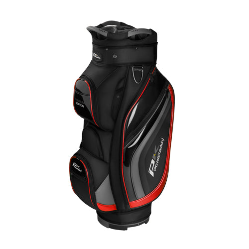 Powakaddy Premium-Edition Golf Cart Bag - Black/Grey/Red