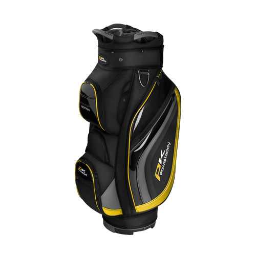 Powakaddy Premium-Edition Golf Cart Bag - Black/Grey/Yellow