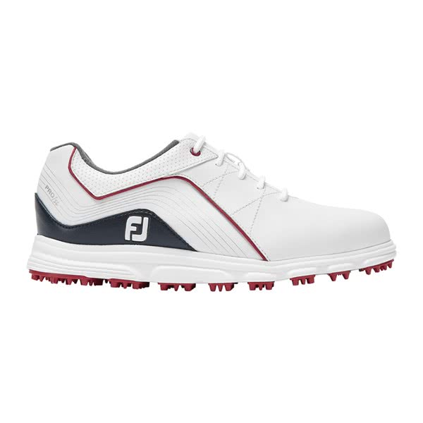 Footjoy Pro SL  Junior Golf Shoes - White/Red
