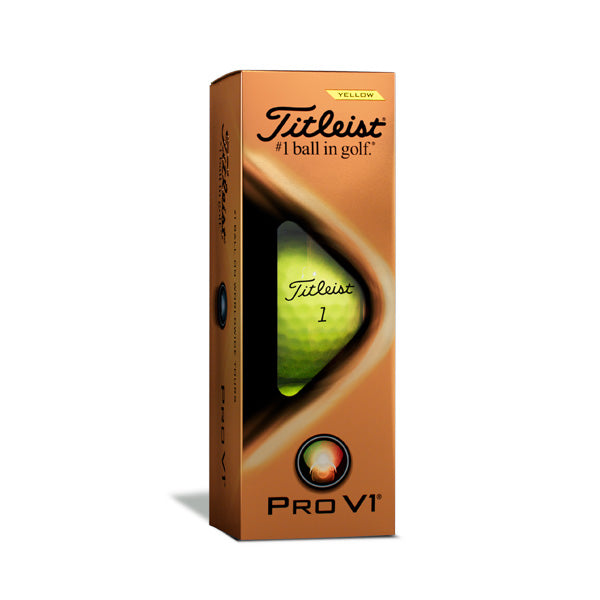 Titleist Pro V1 2021 Golf Balls - Yellow