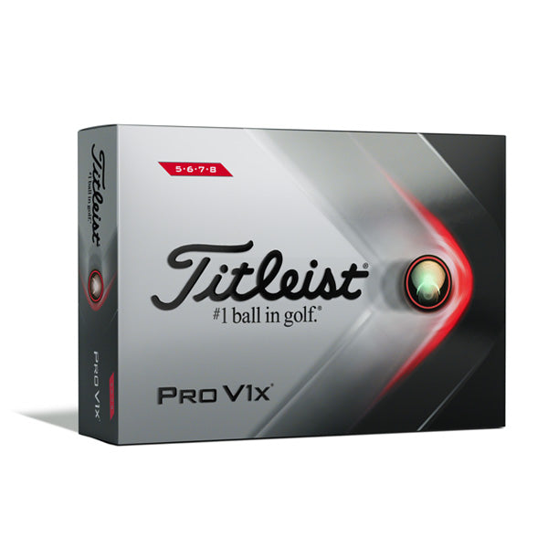 Titleist Pro V1X 2021 Golf Balls - White - High Numbers