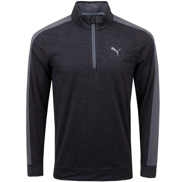 Puma Cloudspun T7 1/4 Zip Golf Pullover - Black