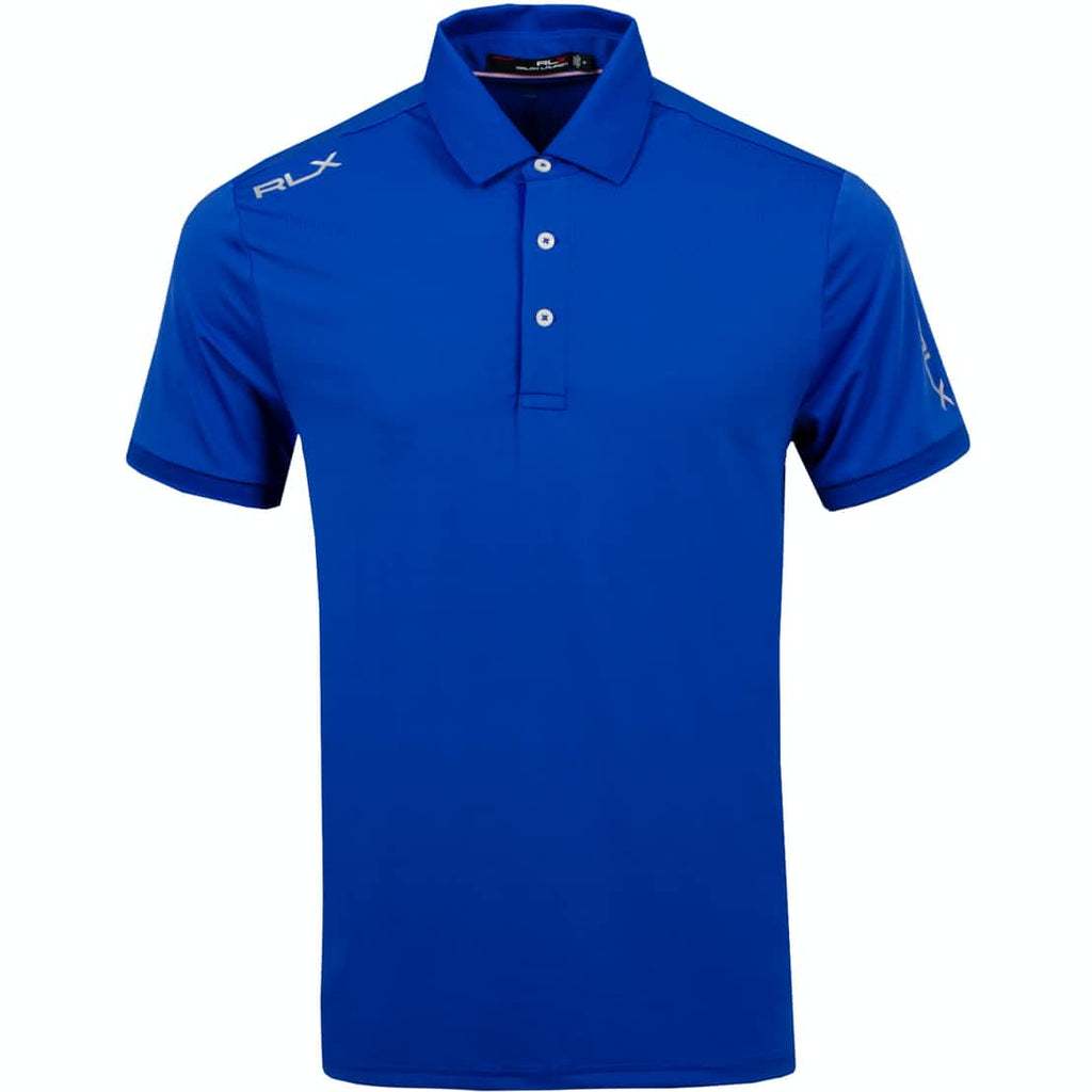RLX Golf Solid Airflow Golf T-Shirt - Blue