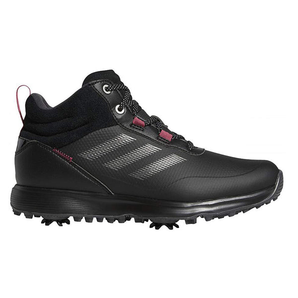 adidas S2G Mid Ladies Golf Shoes - Black/Pink