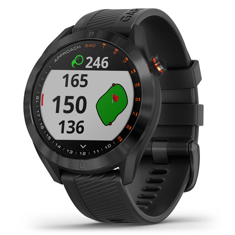 Garmin Approach S40 Premium GPS Golf Watch - Black