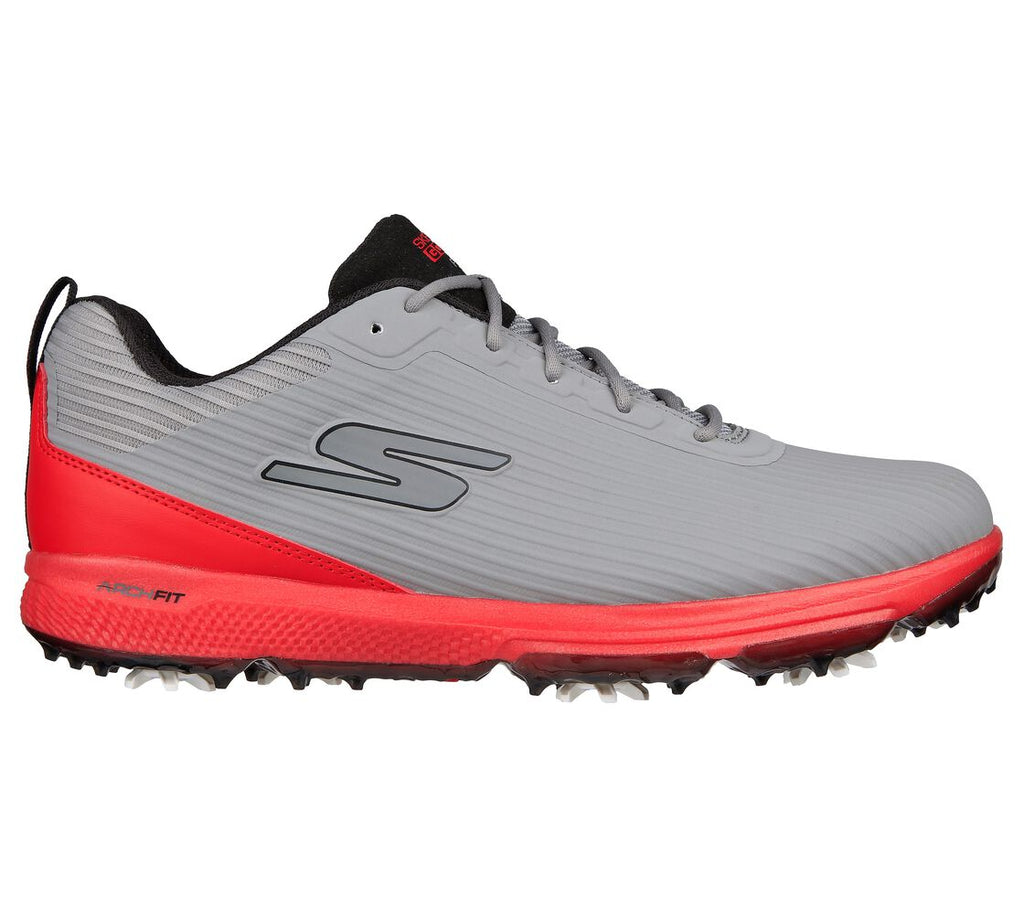 Skechers Go Golf Pro 5 Hyper Golf Shoes - Grey/Red