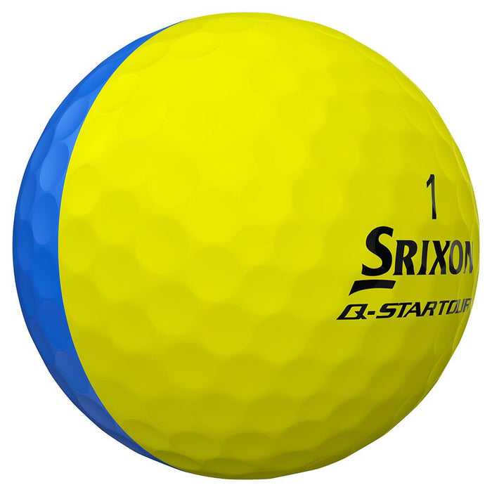 Srixon Q Star Divide Golf Balls - Blue/Yellow