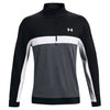 Under Armour Storm Midlayer 1/2 Zip Golf Pullover - Black/White/Grey