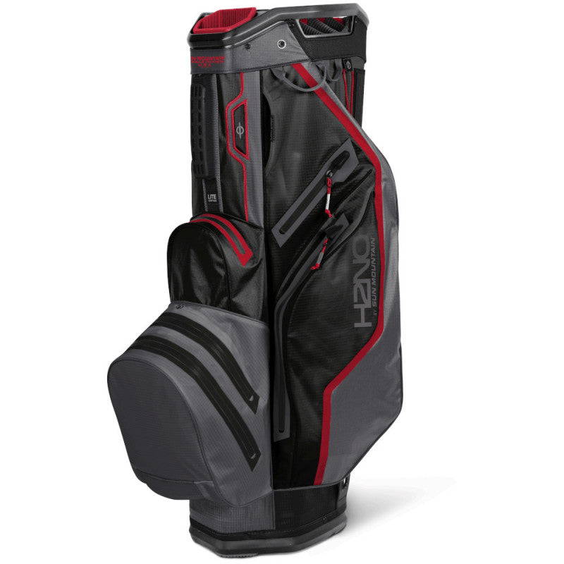 Sun Mountain H2NO Lite Golf Cart Bag - Black/Gunmetal/Red