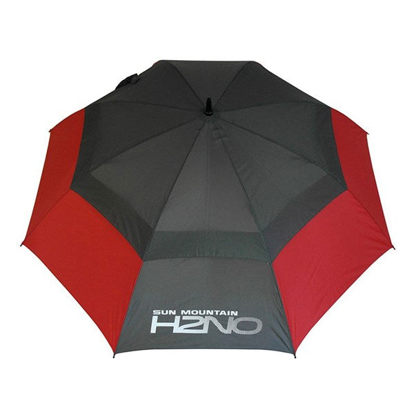Sunmountain H2NO 68" Double Canopy Golf Umbrella - Red/Grey