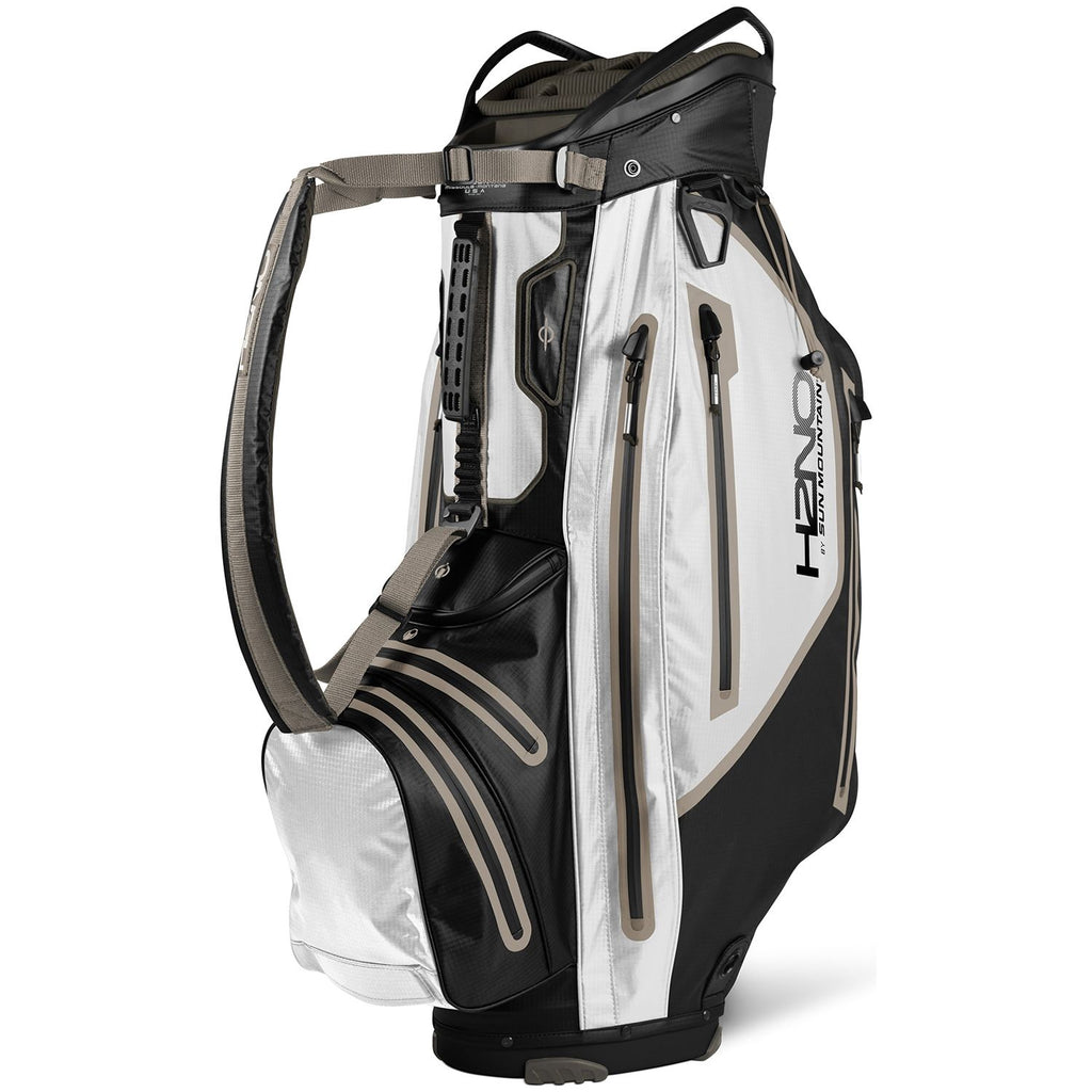 Sun Mountain H2NO Elite Cart Golf Bag - White/Black/Bronze