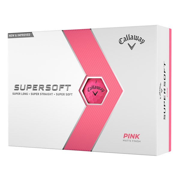 Callaway 2023 Supersoft Golf Balls - Pink