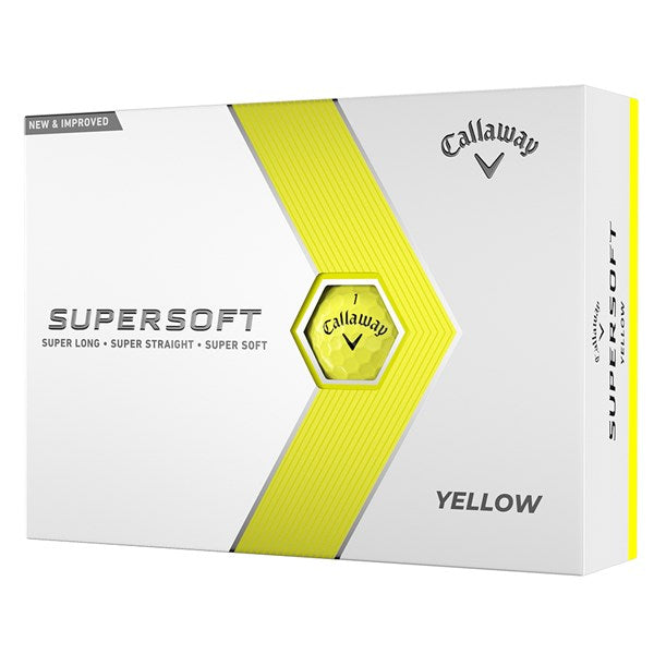 Callaway 2023 Supersoft Golf Balls - Yellow