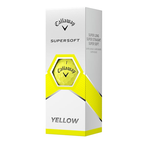 Callaway 2023 Supersoft Golf Balls - Yellow