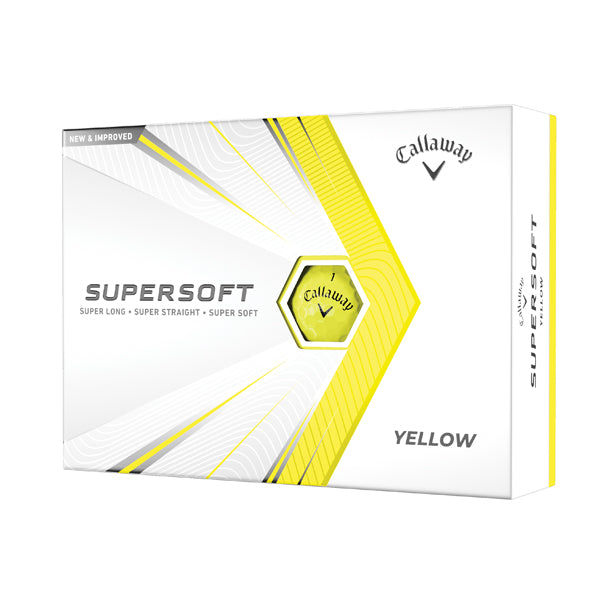 Callaway Supersoft 2021 Golf Balls - Yellow