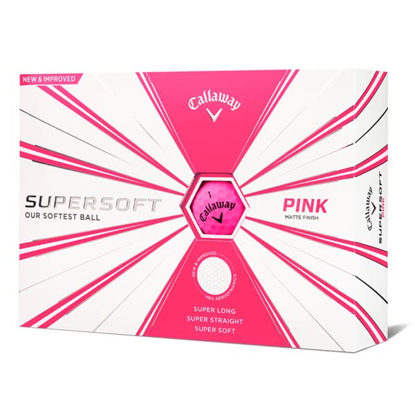 Callaway Supersoft Golf Balls - Pink
