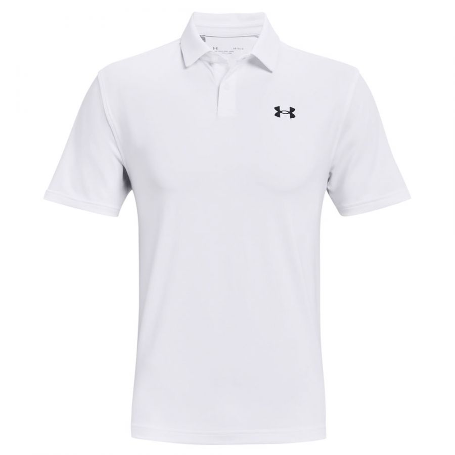Under Armour T2G Mens Golf Polo Shirt - White/Grey