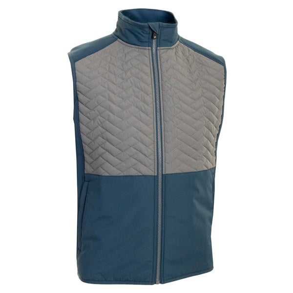 Proquip Therma Gust Quilted Golf Gilet - Airforce Blue/Grey