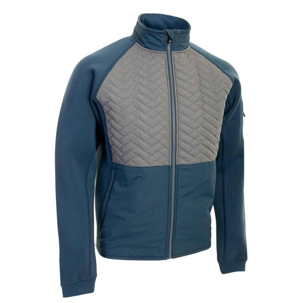 Proquip Therma Gust Quilted Golf Jacket - Airforce Blue/Grey
