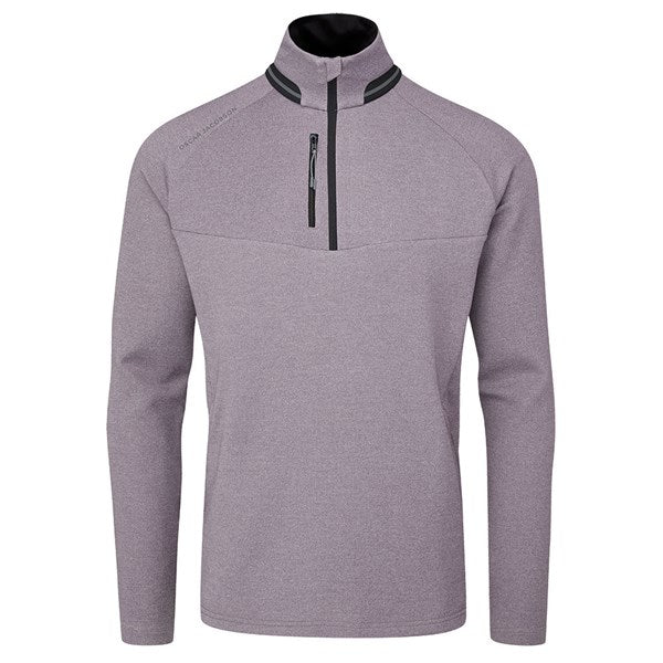 Oscar Jacobson Thomson Half-Zip Sweater - Grey