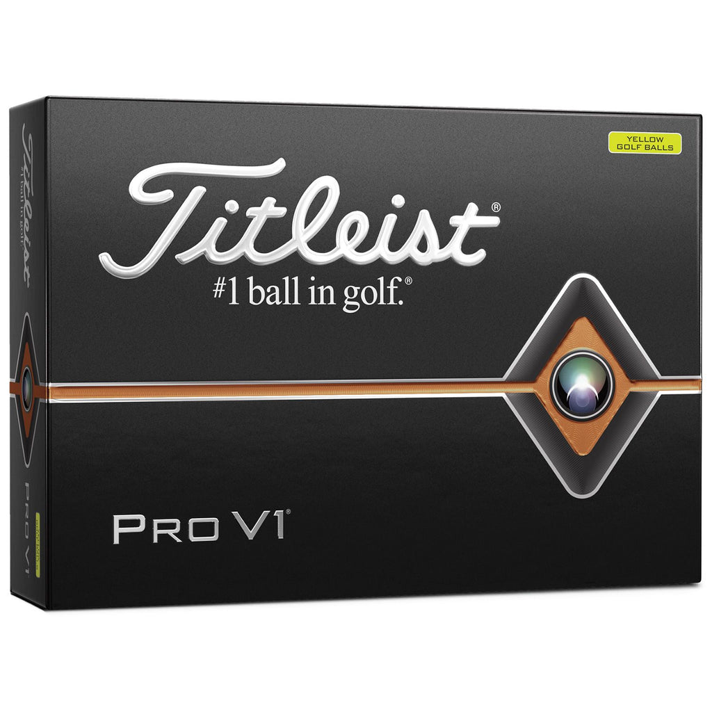 Titleist Pro V1 2019 Golf Balls - Yellow