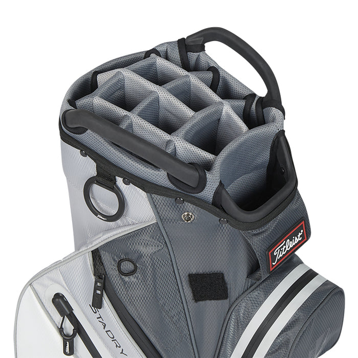 Titleist 2023 Cart 14 Stadry Golf Cart Bag - Charcoal/Grey/White