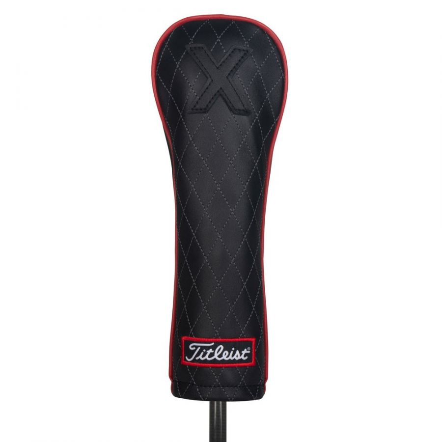 Titleist Jet Black Leather Golf Hybrid Headcover