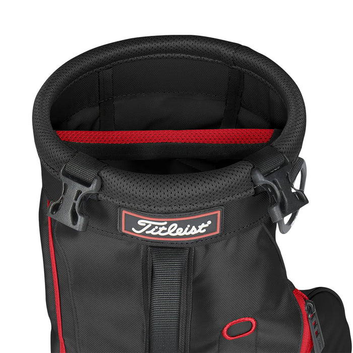 Titleist Sunday Golf Carry Bag - Black/Black/Red