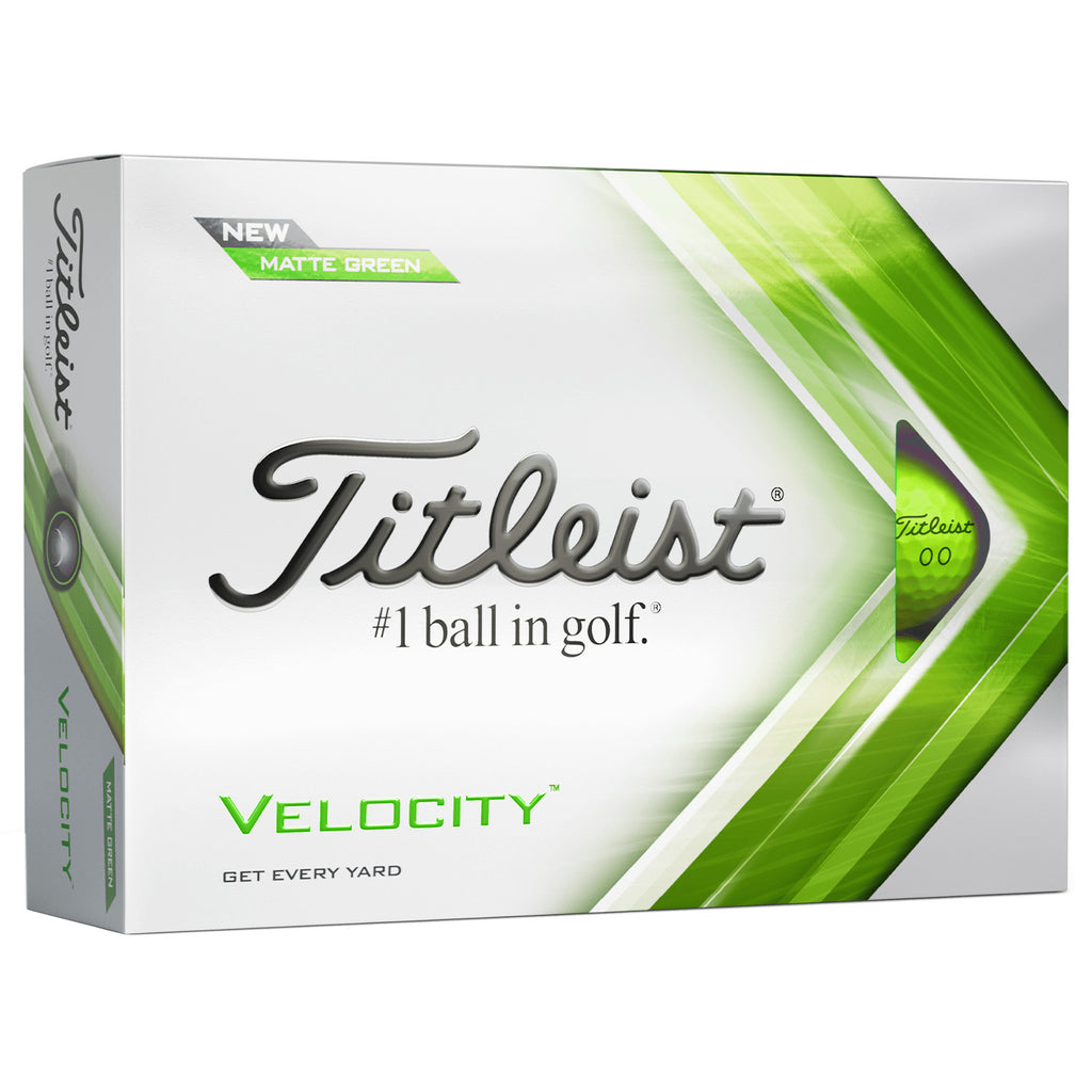 Titleist Velocity Golf Balls - Matte Green