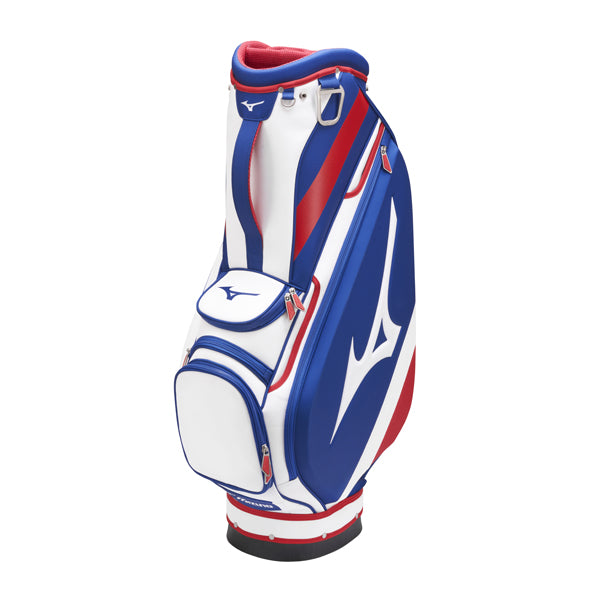 Mizuno Tour Cart Golf Cart Bag - Blue/White/Red