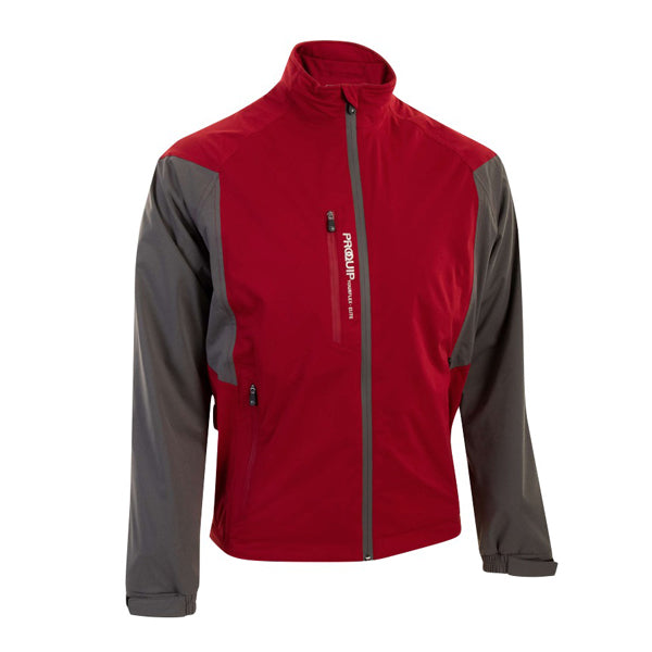 Proquip Tourflex Elite Waterproof Golf Jacket - Red/Grey