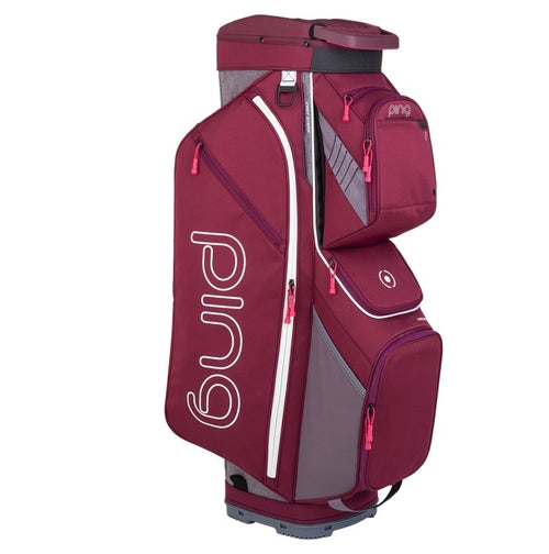 Ping Traverse 2019 Golf Cart Bag - Garnet/Heather