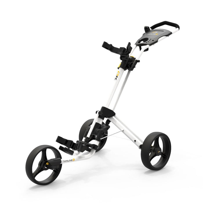 Powakaddy Twinline 5 Golf Push Trolley - Polar White