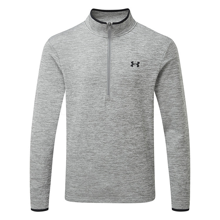 Under Armour Storm Sweater Fleece 1/2 Zip Golf Top - Grey/Black