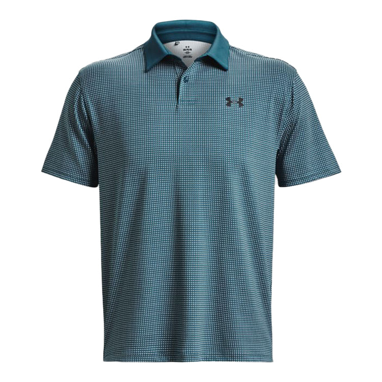 Under Armour T2G Print Golf Polo Shirt - Static Blue