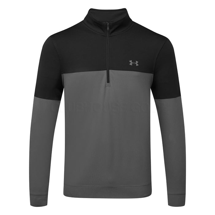 Under Armour Storm Midlayer HZ Golf Pullover  - Grey/Black