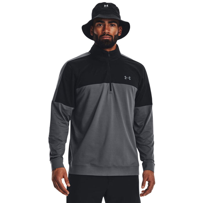 Under Armour Storm Midlayer HZ Golf Pullover  - Grey/Black