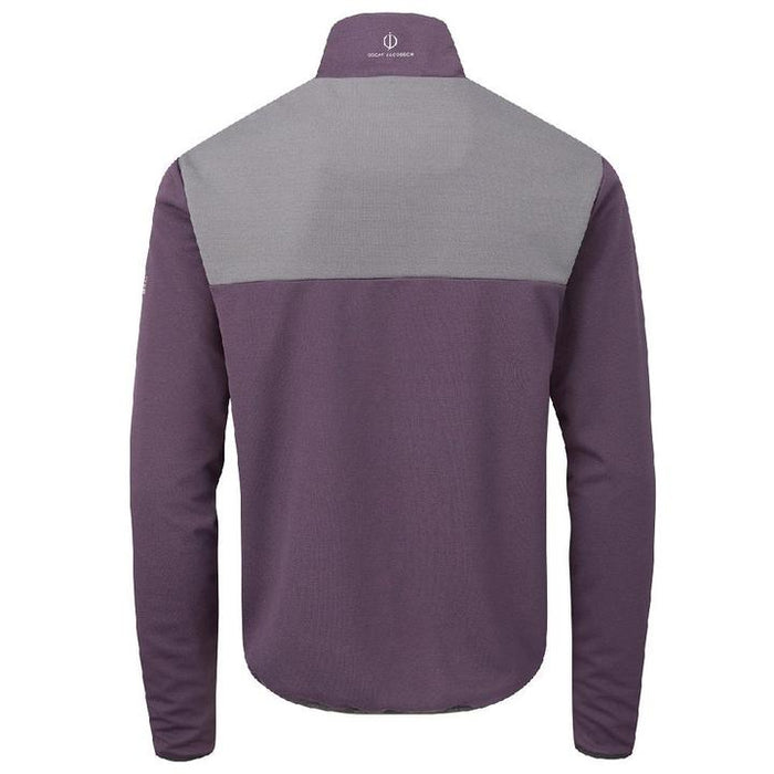 Oscar Jacobson Wainwright Golf Sweater - Purple/Grey