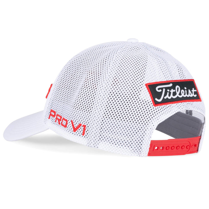 Titlesit Tour Perfermance Mesh Cap - White/Red