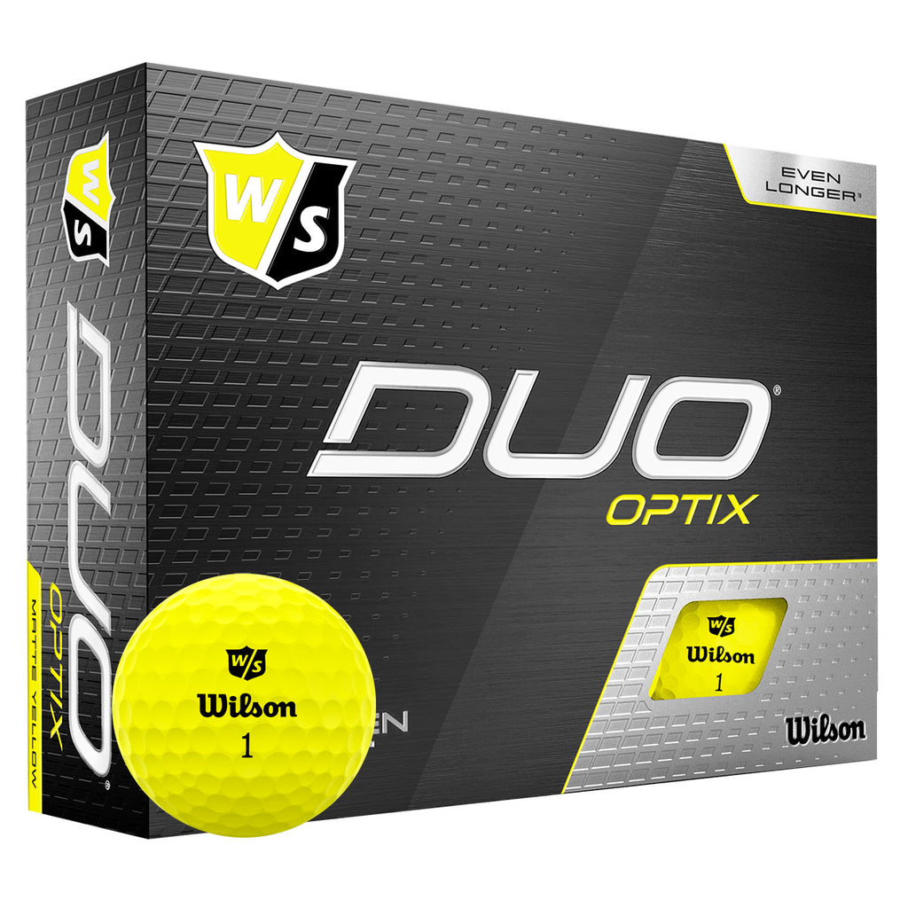Wilson Duo Optix Golf Balls - Yellow