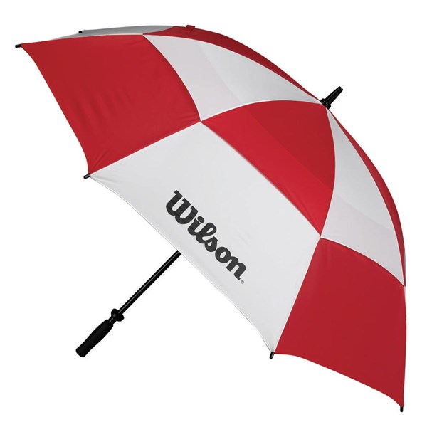 Wilson 62" Double Canopy Golf Umbrella - Red/White