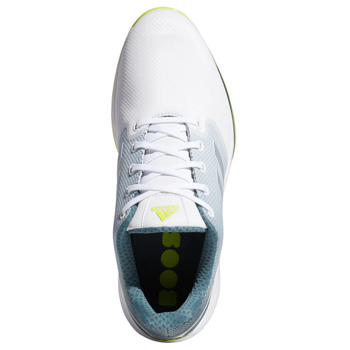 adidas ZG21 Golf Shoes - White/Yellow/Blue