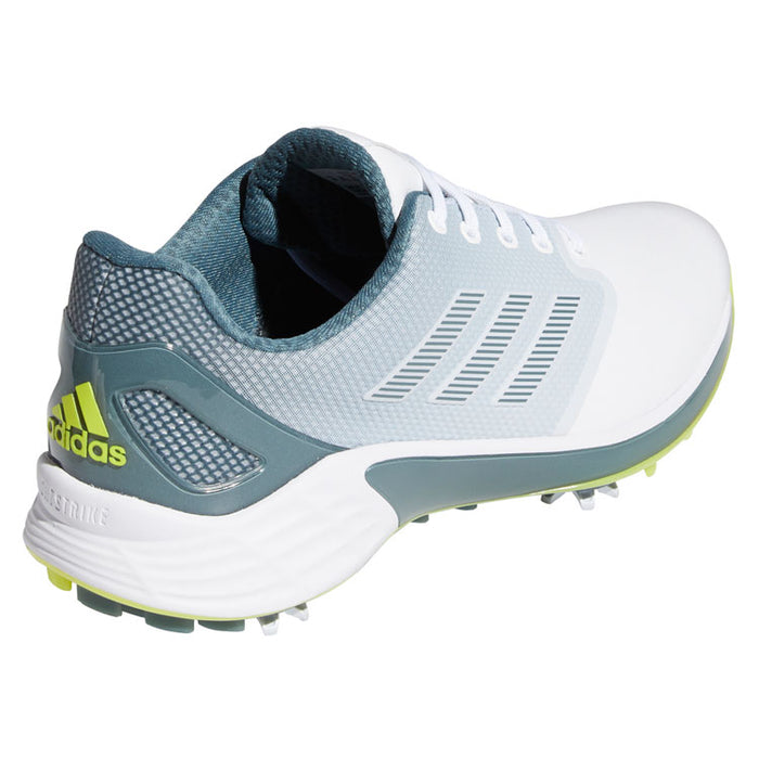 adidas ZG21 Golf Shoes - White/Yellow/Blue