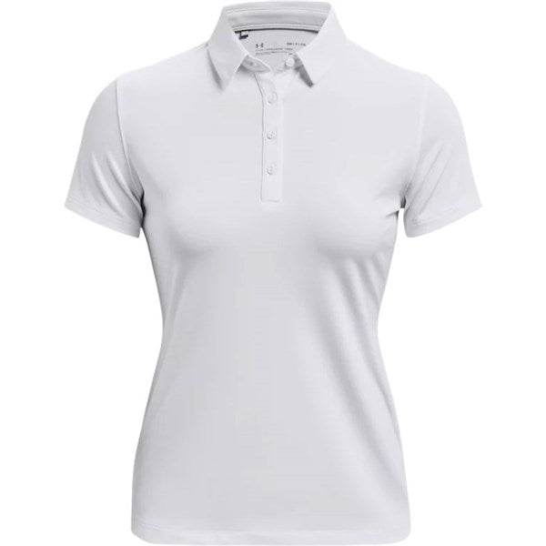 Under Armour 2021 Ladies Zinger Short-Sleeve Golf Polo Shirt - White